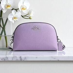 Coach Madi Crossbody Purse in Light Violet Purple Leather CR348
